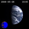 frame from Moon transit of Earth