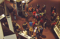 Attendees at a recent FSN get to explore the National Air & Space Museum after hours.