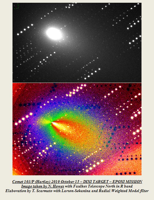 103P/Hartley imaged by Nick Howes using the Faulkes Telescope North and data processed by Toni Scarmato